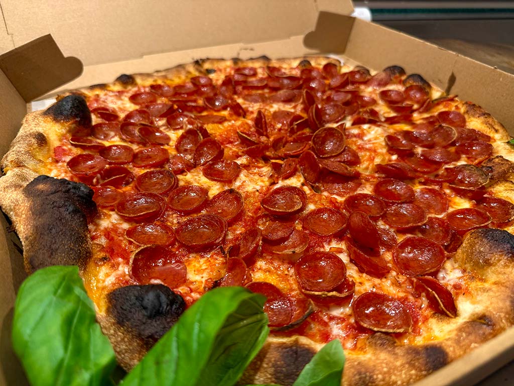 Parcheggio's classic pepperoni pizza.